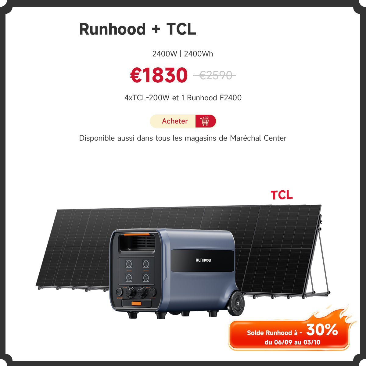F2400 kit solde TCL